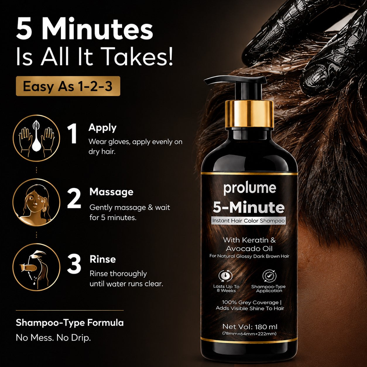 InstaColor 5 - Minute Instant Hair Color Shampoo