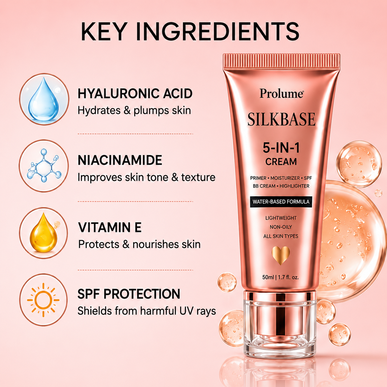 SilkBase 5-in-1 Primer and Moisturizer with SPF