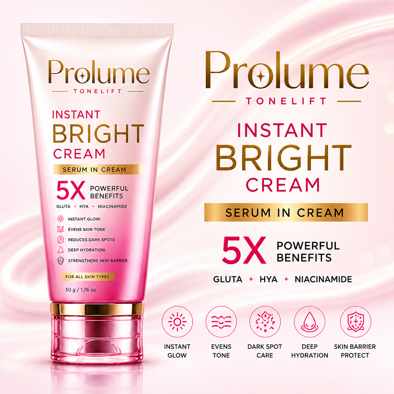 Tonelift Instant Bright Cream (Serum-in-Cream)
