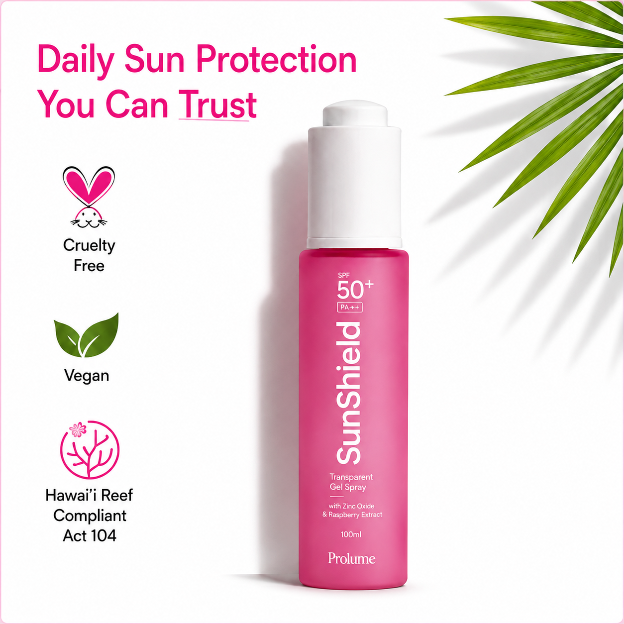 SunShield Transparent Gel Spray SPF 50+ PA++