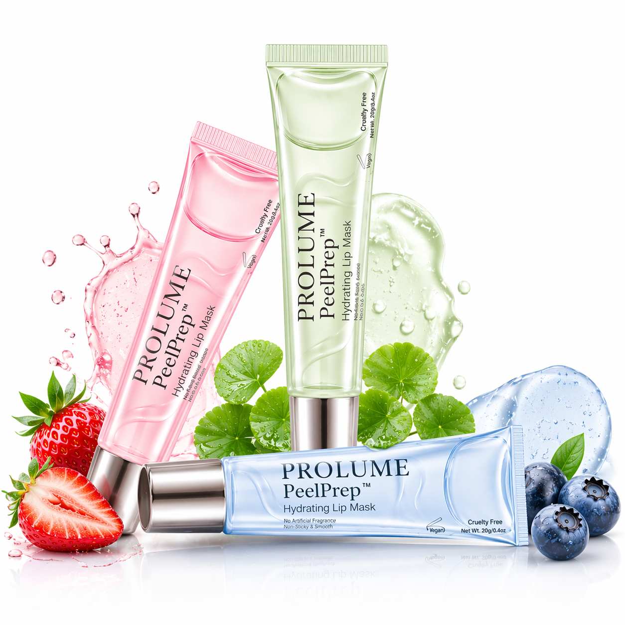 PeelPrep Hydrating Lip Mask Peel-Off Lip Care | Smooth Lip Prep | Instant Hydration-Pack of 3