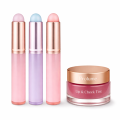 SoftTip Korean Silicone Brush Trio with Lip & Cheek Tint