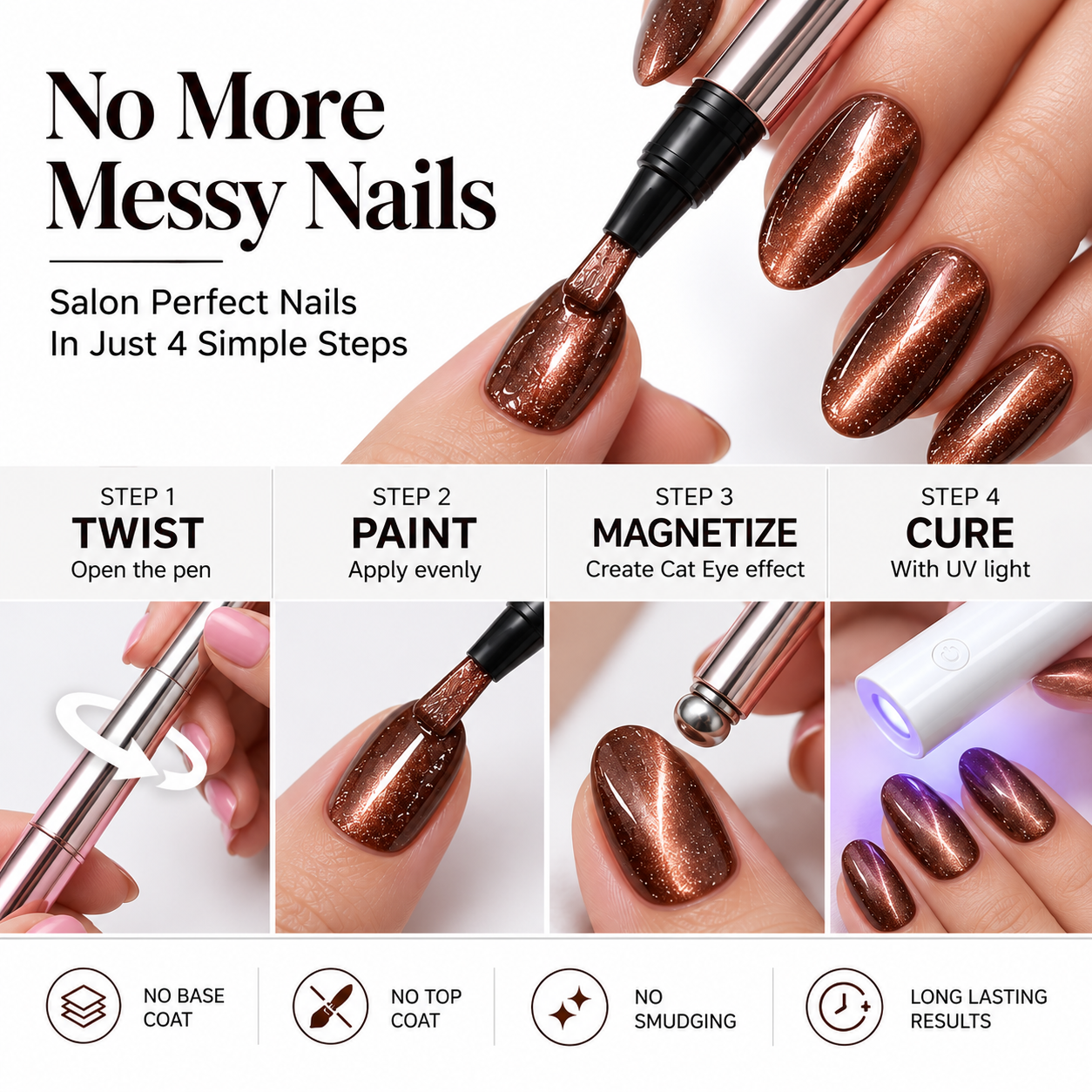 2-in-1 CatEye Magnetic Nail Polish Pen