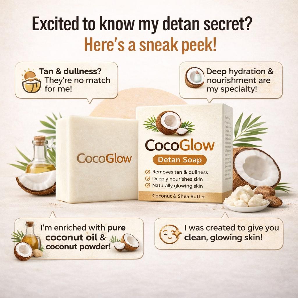 CocoGlow  Detan Soap – Pack of 6