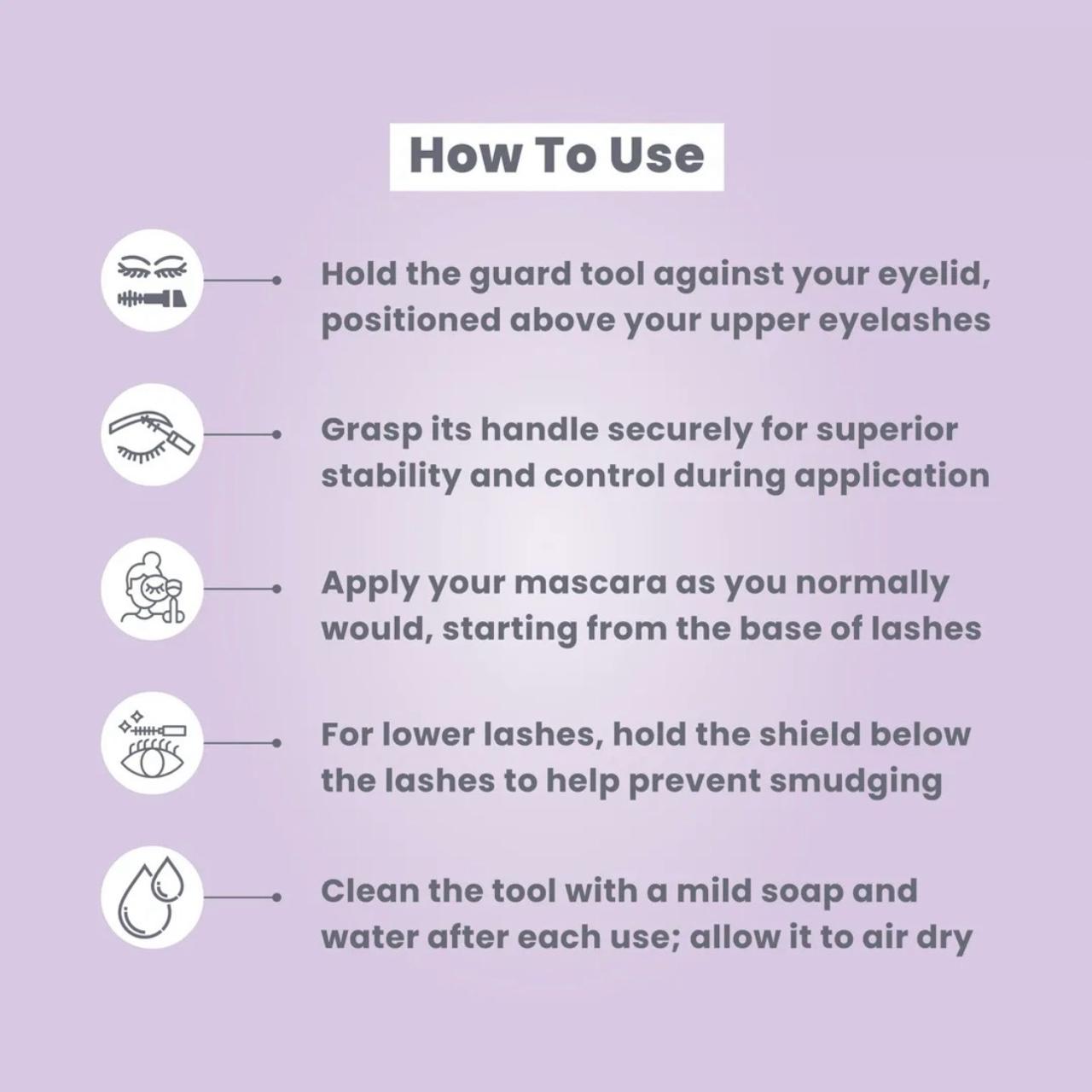 Eyelash Guard  Mascara Applicator Guide