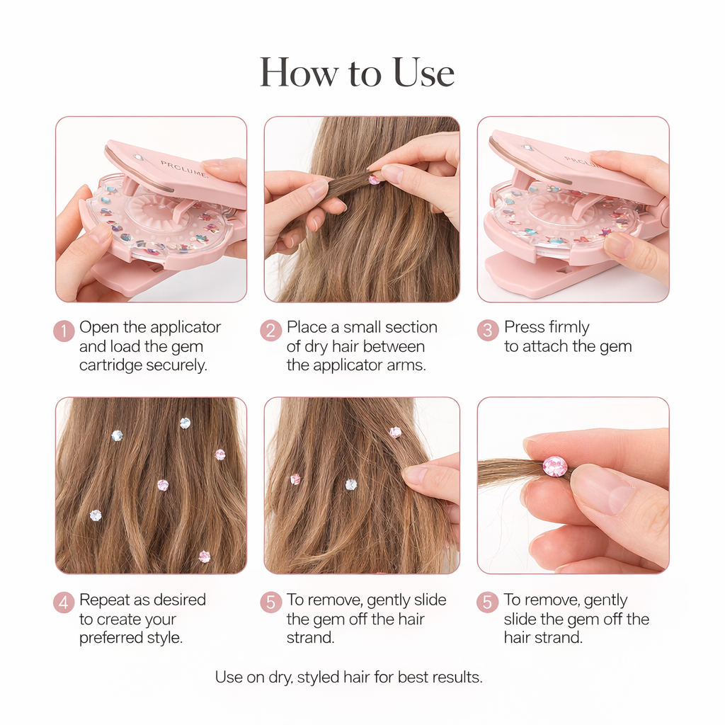 GlamTune Hair Gem Styling Kit
