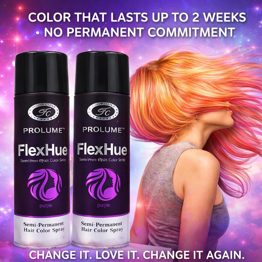 FlexHue – Semi-Permanent Hair Color Spray