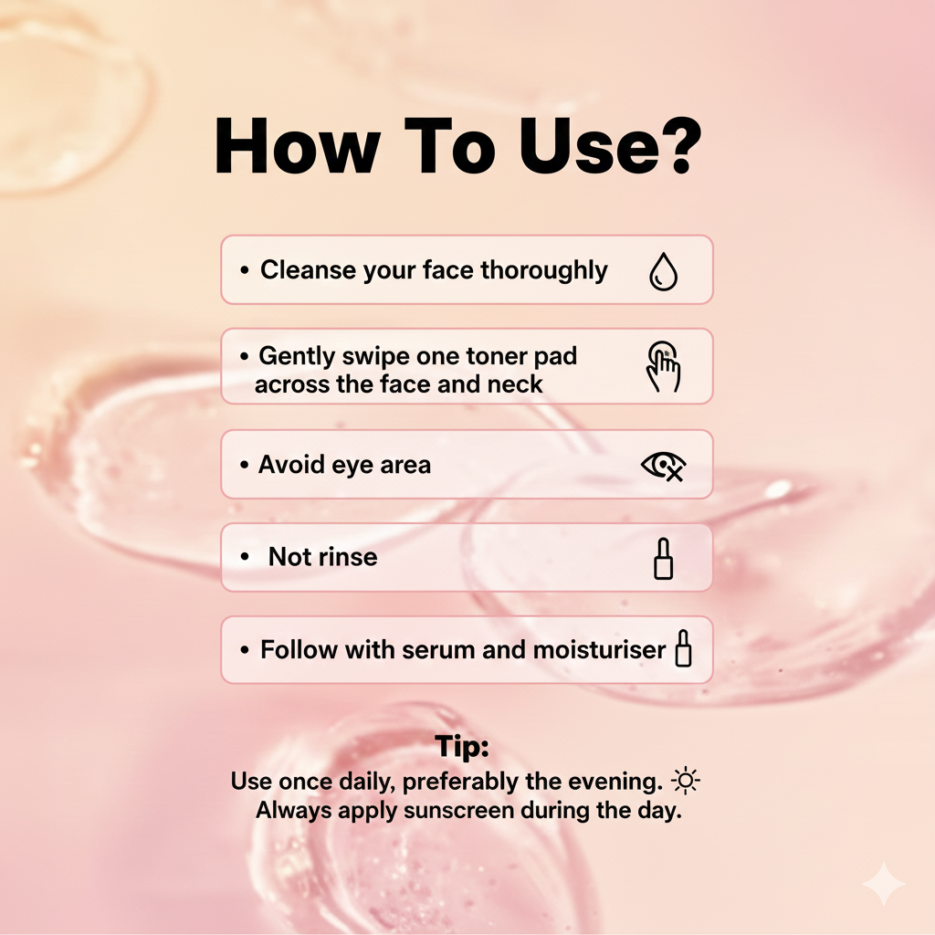 BrightGlow™ Kojic Acid + Turmeric Brightening Toner Pads