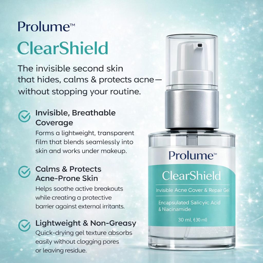ClearShield Invisible Acne Cover & Repair Gel