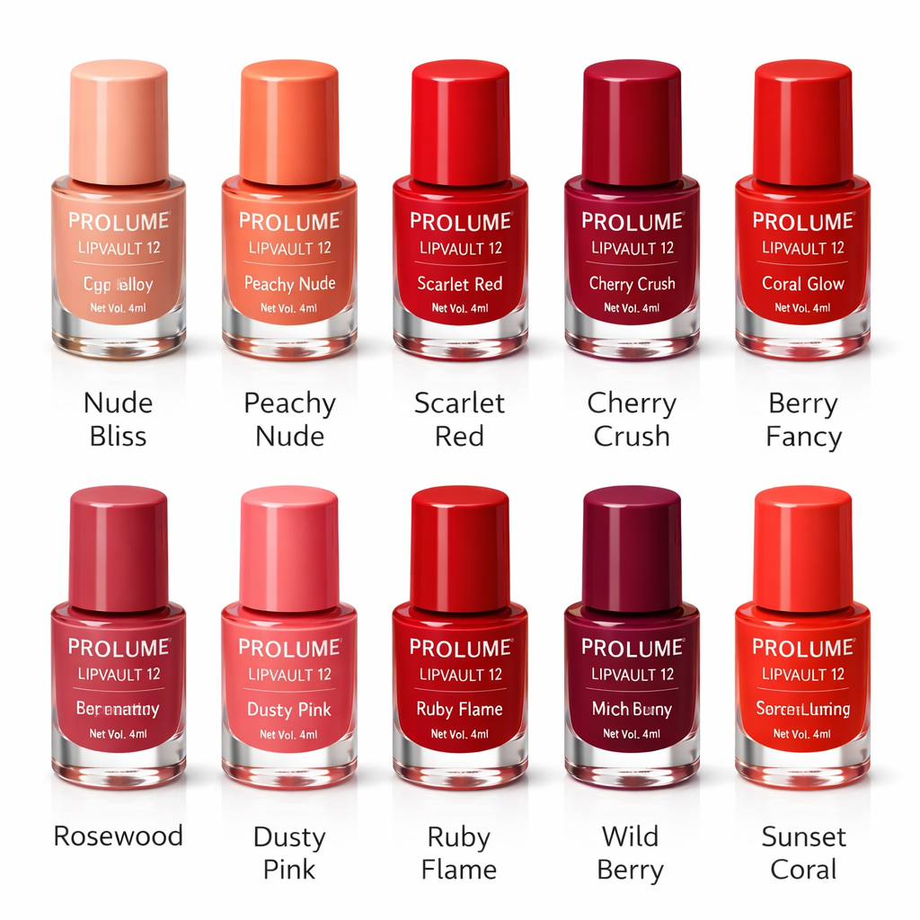 LipVault 12 - Set of 12 Everyday-Use Lip Tints
