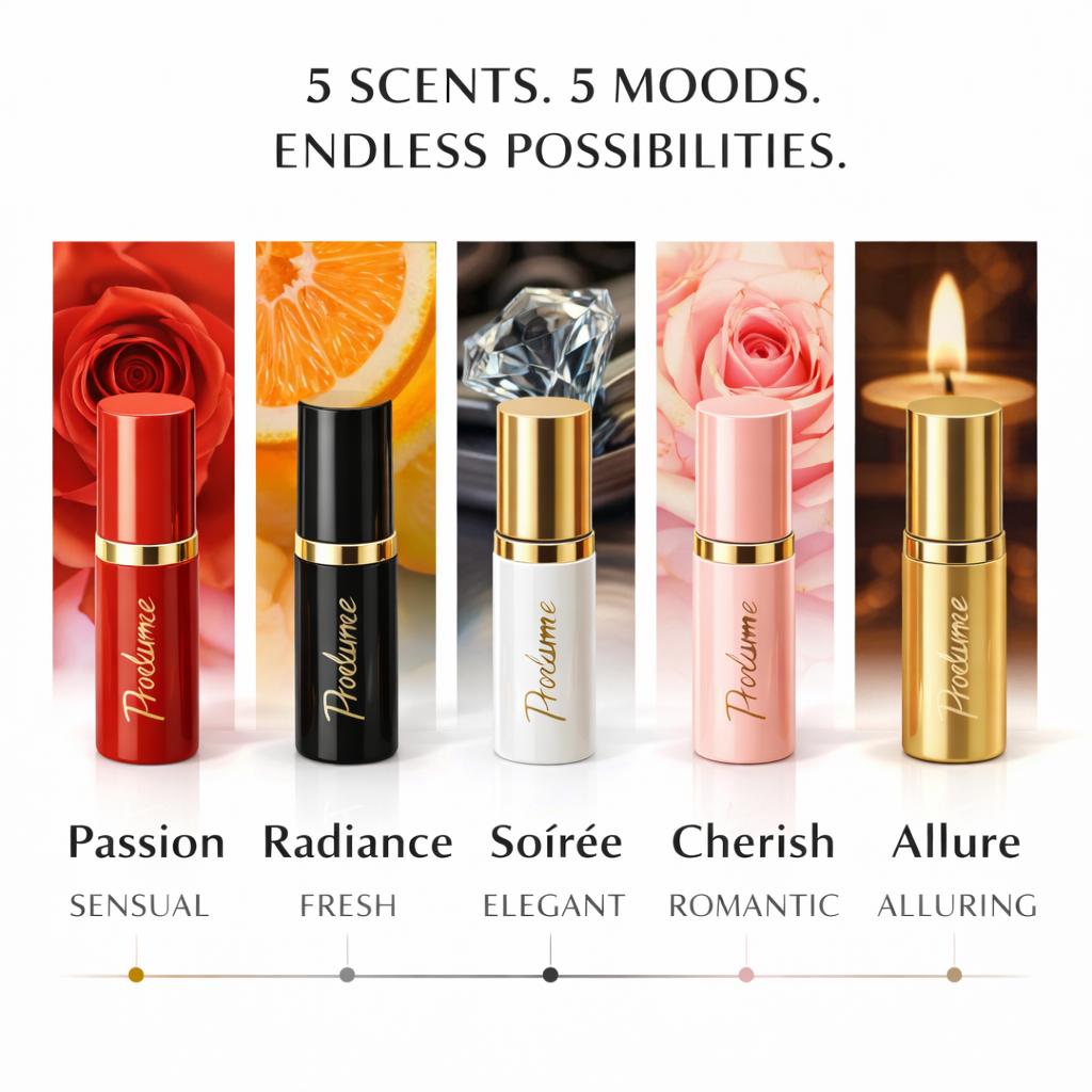 Kiss – Miniature  Pocket-sized Perfume (Pack of 5)
