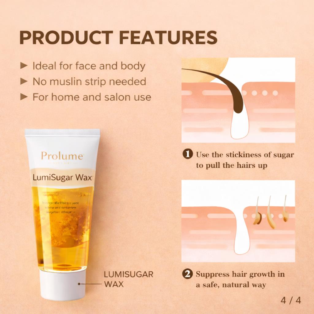 LumiSugar Wax  Gentle Hair Removal Sugar Wax