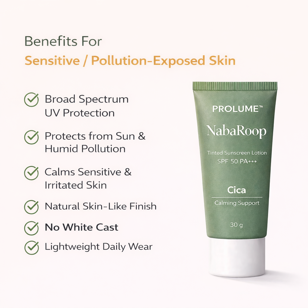 NabaRoop Tinted Sunscreen Lotion SPF 50 PA+++ – Cica