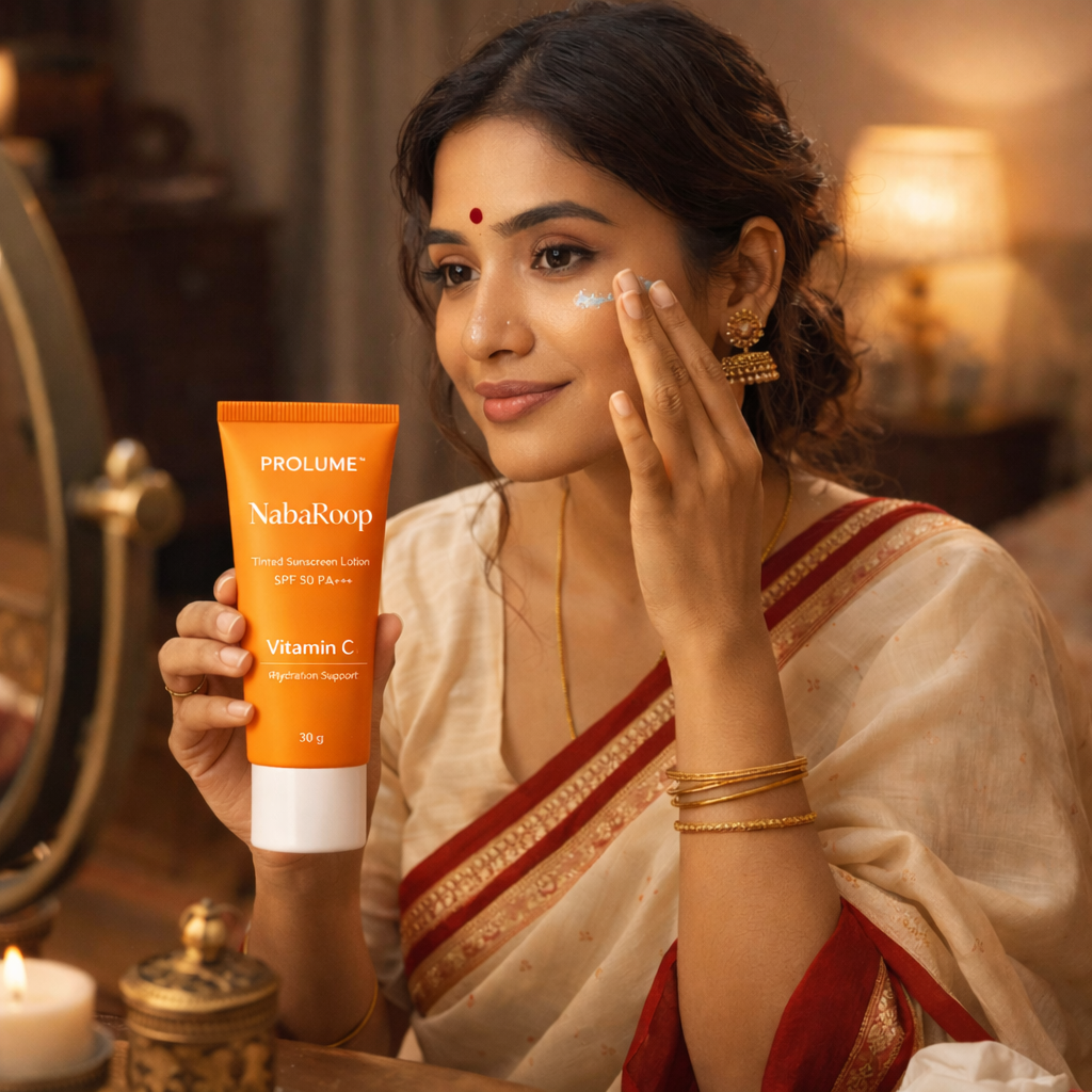 NabaRoop Tinted Sunscreen Lotion SPF 50 PA+++ – Vitamin C