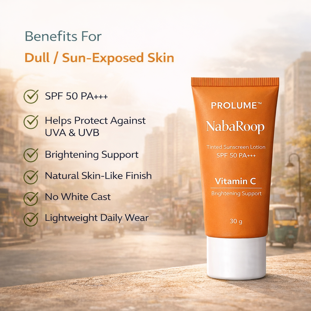 NabaRoop Tinted Sunscreen Lotion SPF 50 PA+++ – Vitamin C
