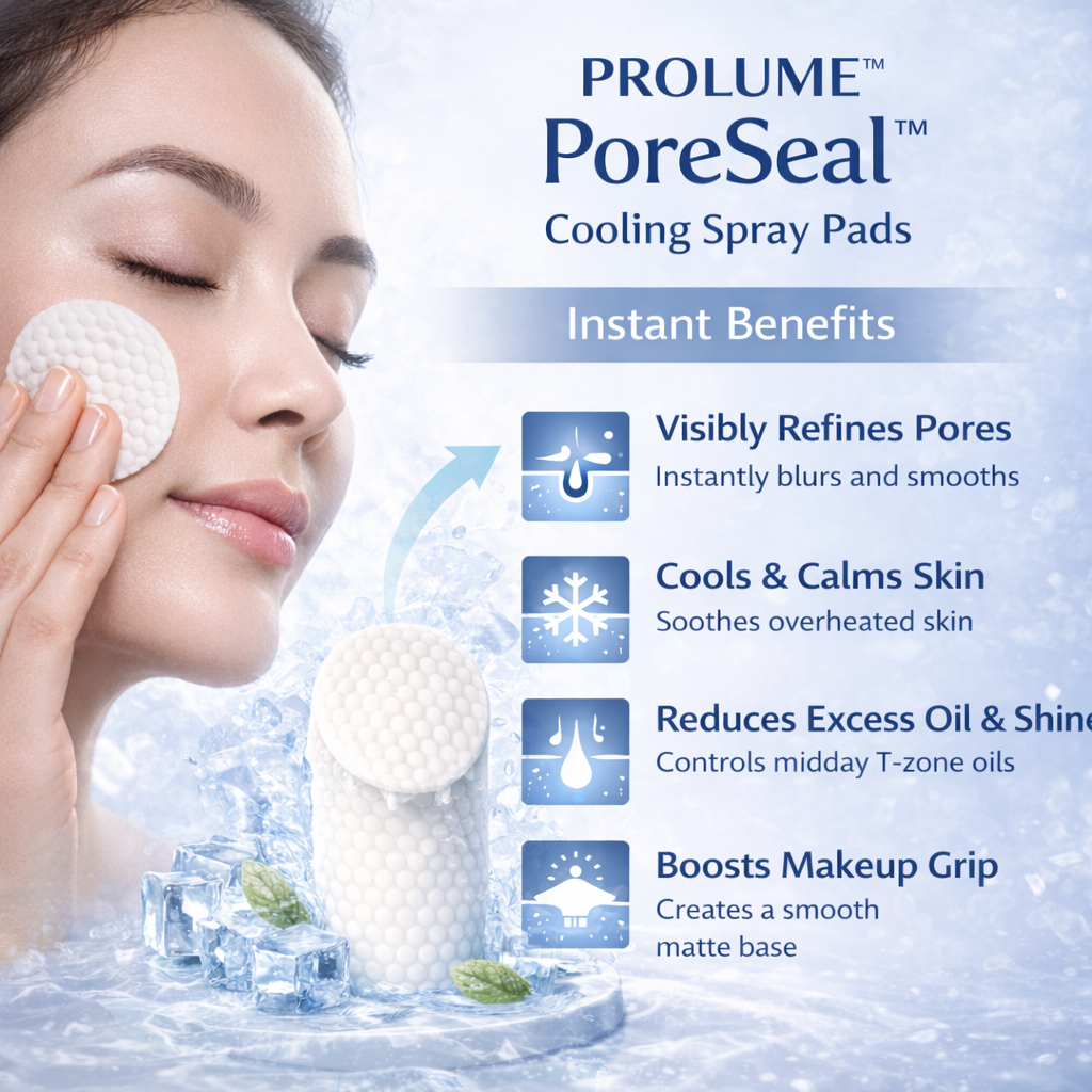 PoreSeal Cooling Spray-to-Cotton Toner Pads