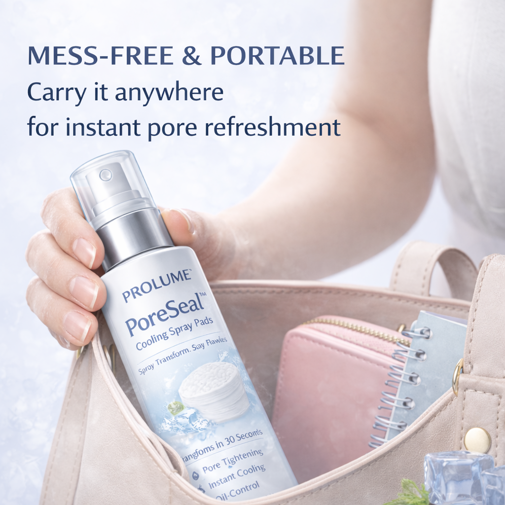 PoreSeal Cooling Spray-to-Cotton Toner Pads