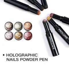 Chromatic Holographic Nails Powder Pen