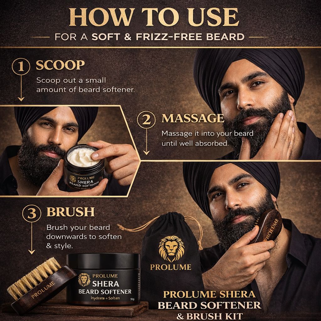 Shera Beard Softener & Brush Combo