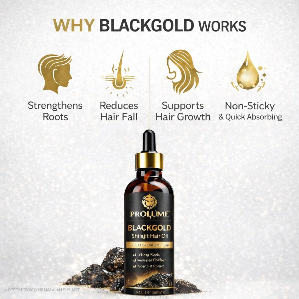 BlackGold Shilajit Hair Oil