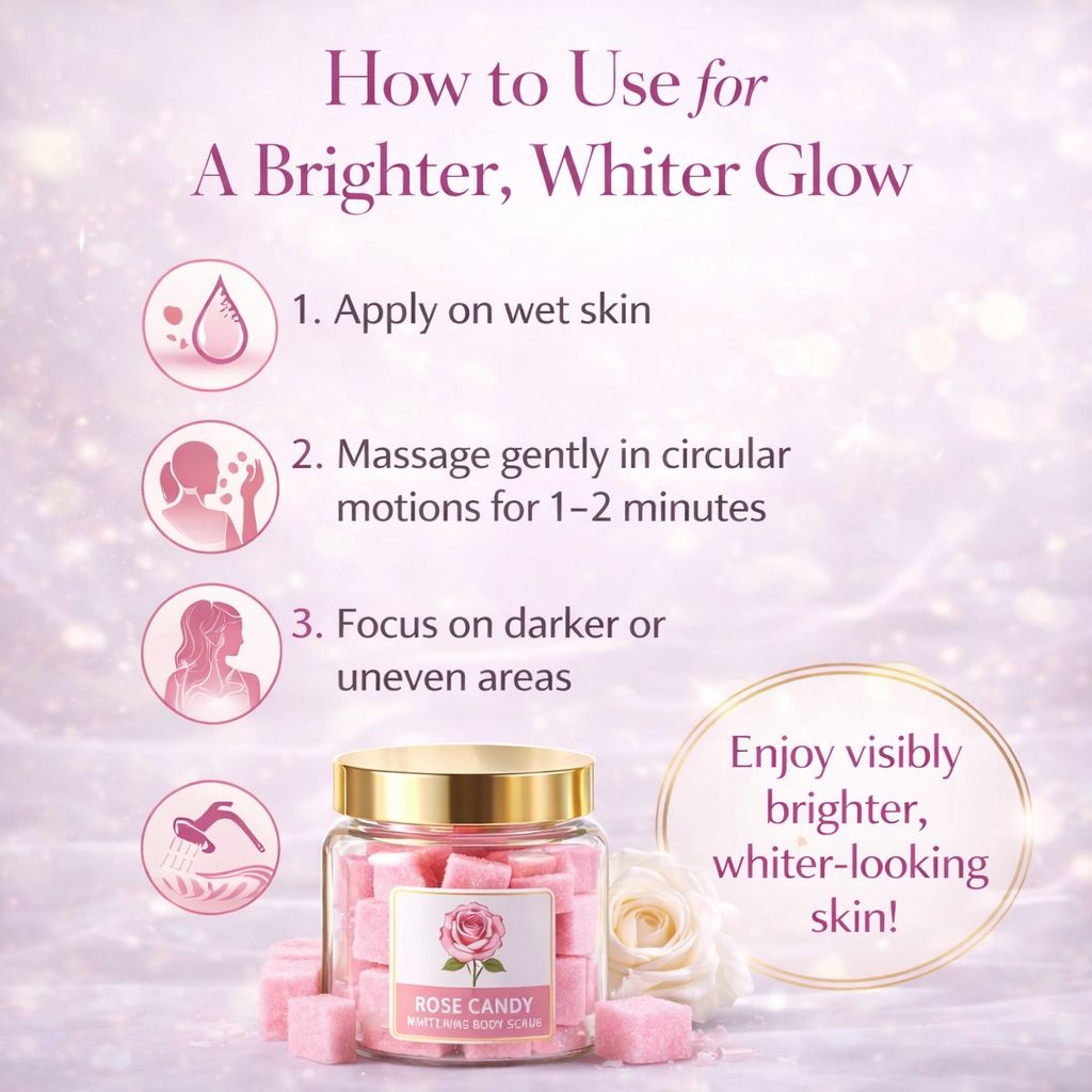 Rose Candy Whitening Scrub