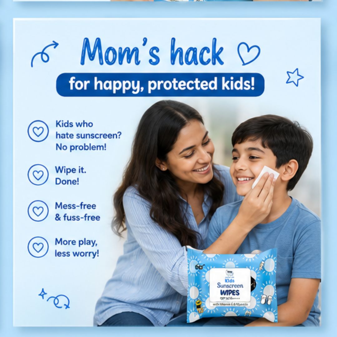 Kids Sunscreen Wipes SPF 50 ++++