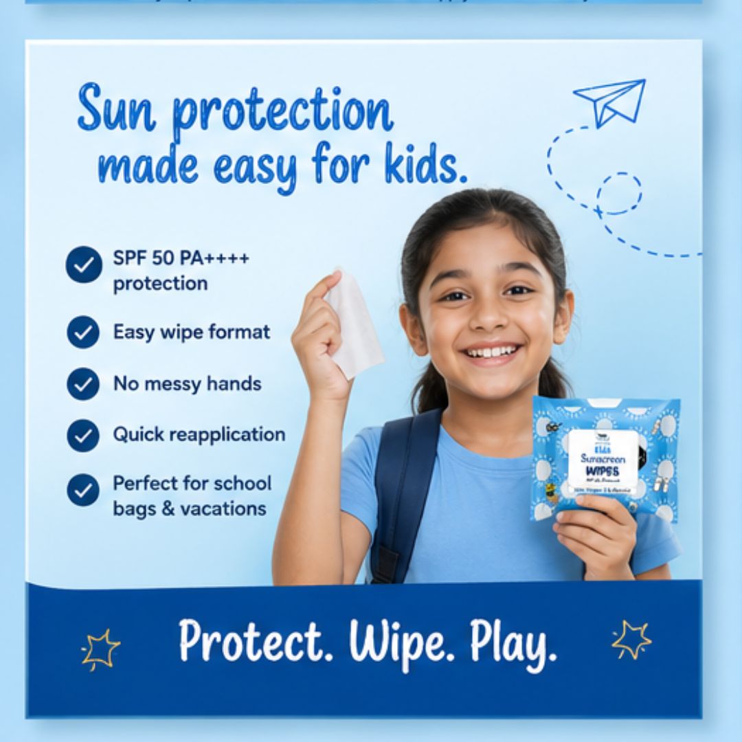Kids Sunscreen Wipes SPF 50 ++++