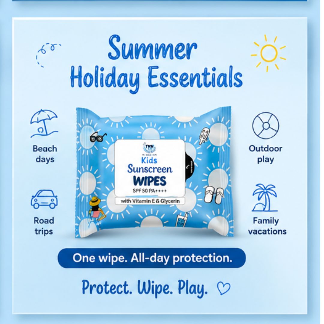 Kids Sunscreen Wipes SPF 50 ++++