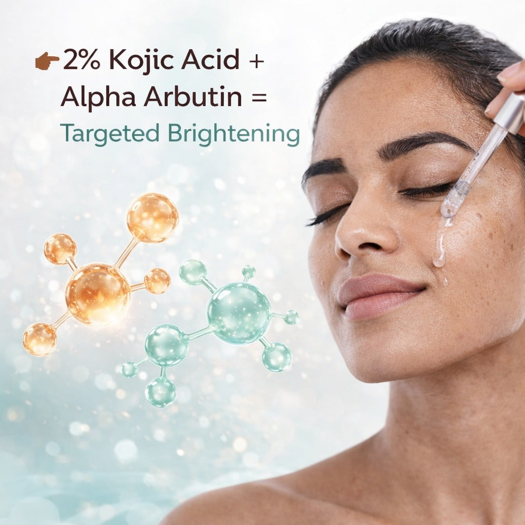 GlassGlow 2% Kojic Acid + Alpha Arbutin Serum