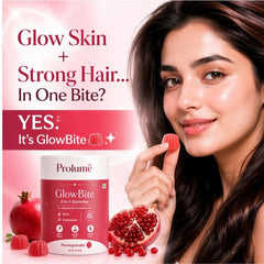 GlowBite 2-in-1 Gummies for Glowing Skin & Healthy Hair