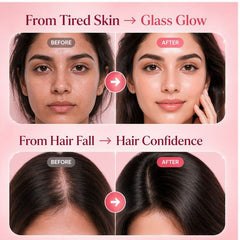 GlowBite 2-in-1 Gummies for Glowing Skin & Healthy Hair