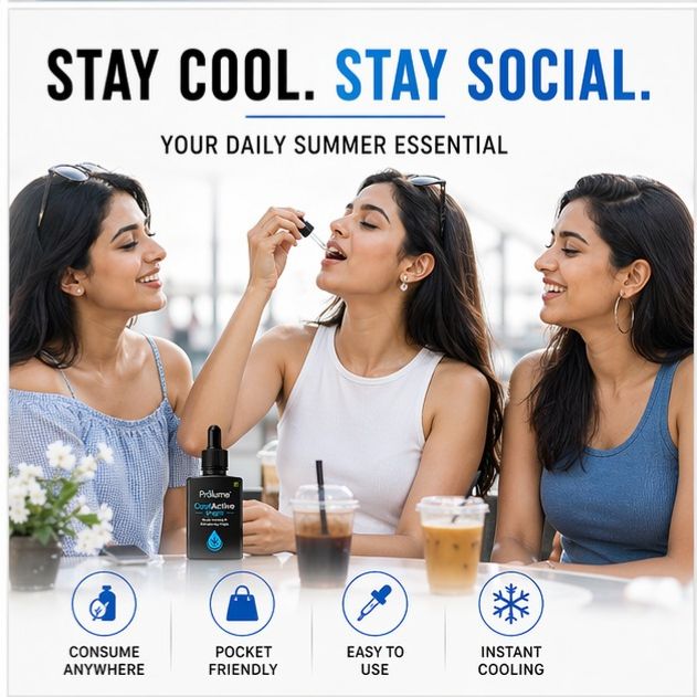 Prolume CoolActive Drops – Body Cooling & Refreshing Oral Drops-Pack of 3