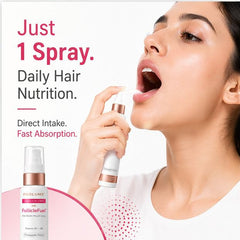FollicleFuel Hair Biotin Mouth Spray for Hair Growth - Pack of 3