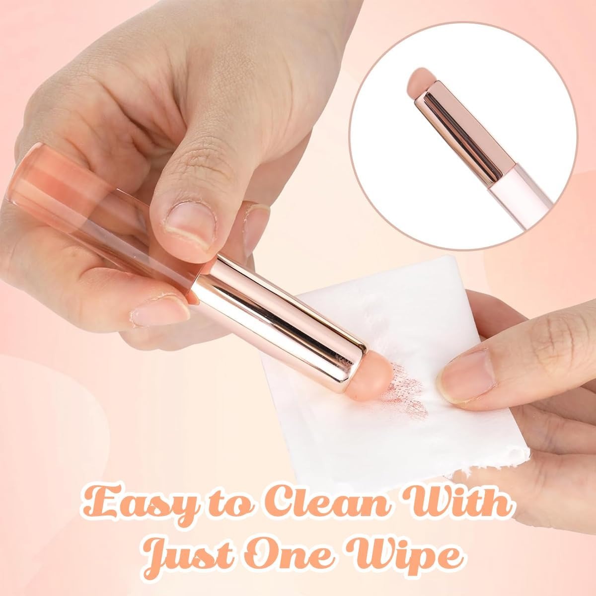SoftTip Korean Silicone Brush Trio with Lip & Cheek Tint