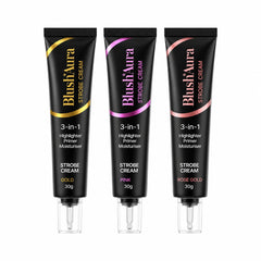 BlushAura 3-in-1 Illuminating Strobe Cream Combo | Pack of 3