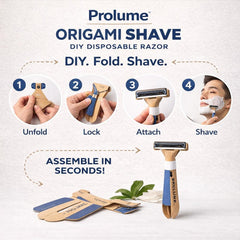 OrigamiShave – DIY Disposable Razor (Pack of 6)