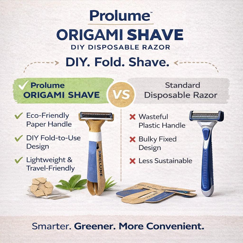 OrigamiShave – DIY Disposable Razor (Pack of 6)