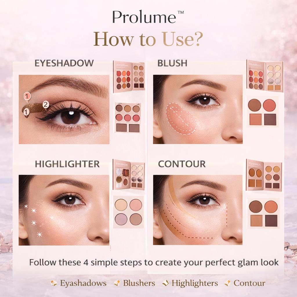 The Glam Book  All-in-One Makeup Palette