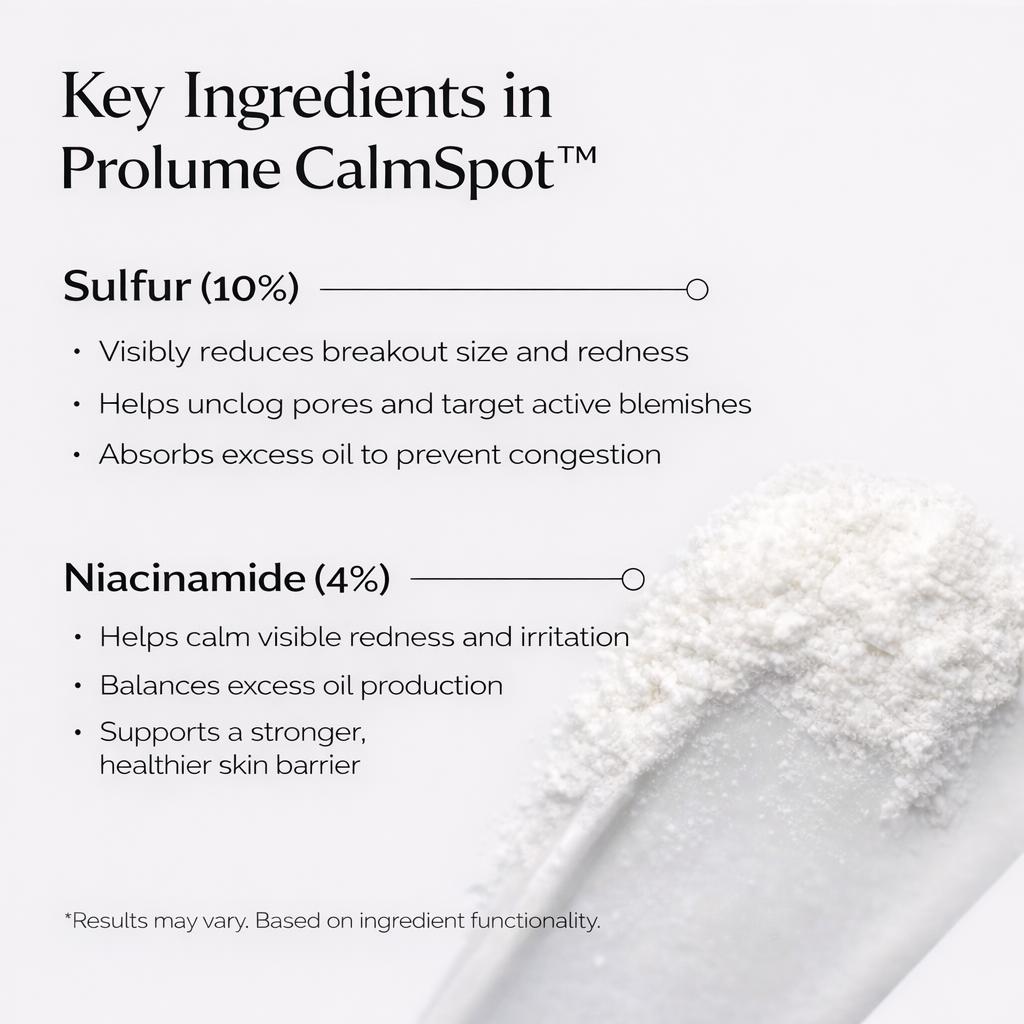 CalmSpot™ 10% Sulfur Powder-to-Cream Blemish Reset
