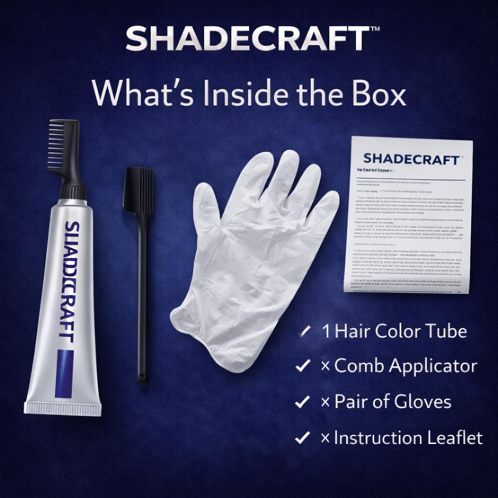 ShadeCraft Men’s Comb-In Hair Color Kit