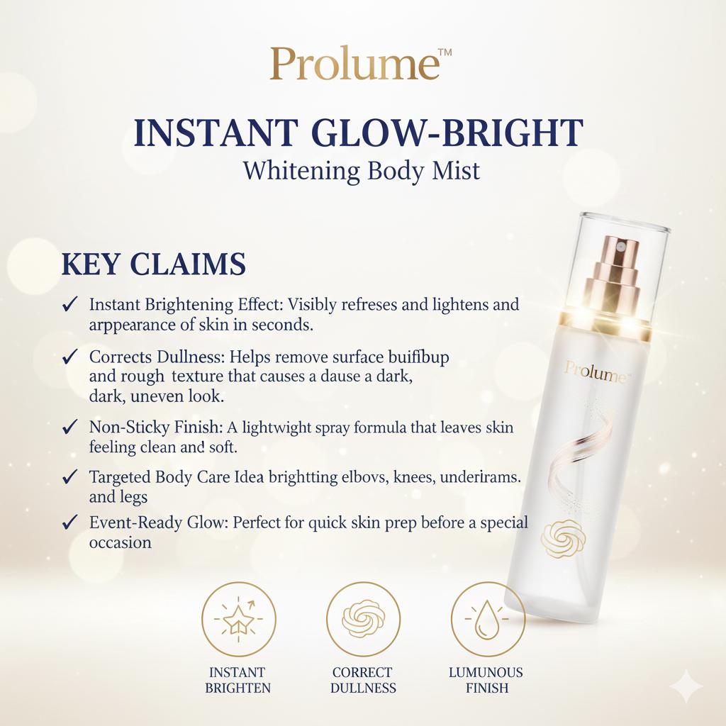 GlowBright Whitening Body Mist
